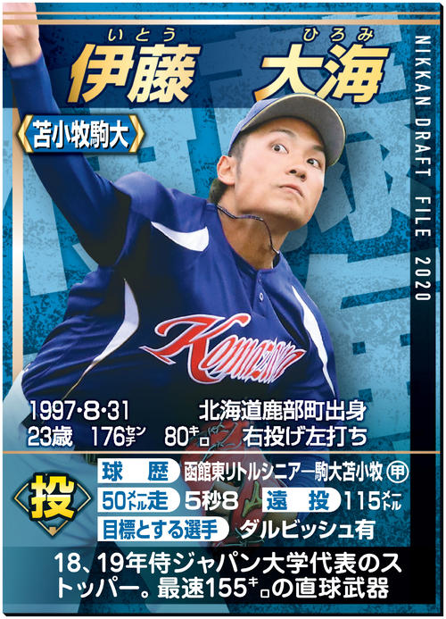 苫小牧駒大・伊藤0封「いい知らせもらって神宮に」 - アマ野球 : 日刊