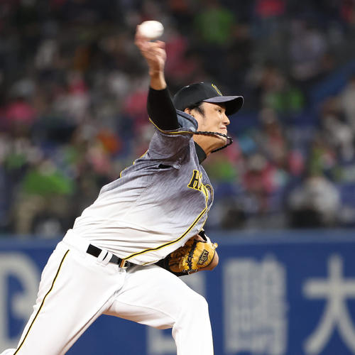 ヤクルト対阪神　5回、2番手でマウンドに上がる藤浪晋太郎（撮影・清水貴仁）