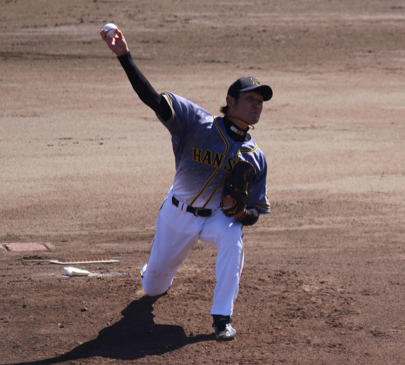 ウエスタン・リーグ中日戦に先発した阪神中田（撮影・佐井陽介）