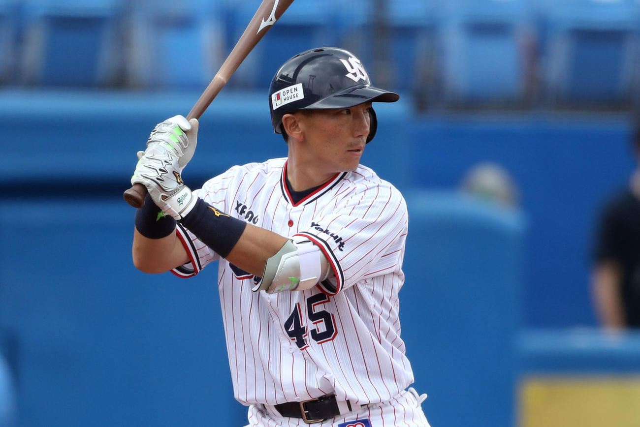 ヤクルト嶋基宏（2020年6月21日撮影）