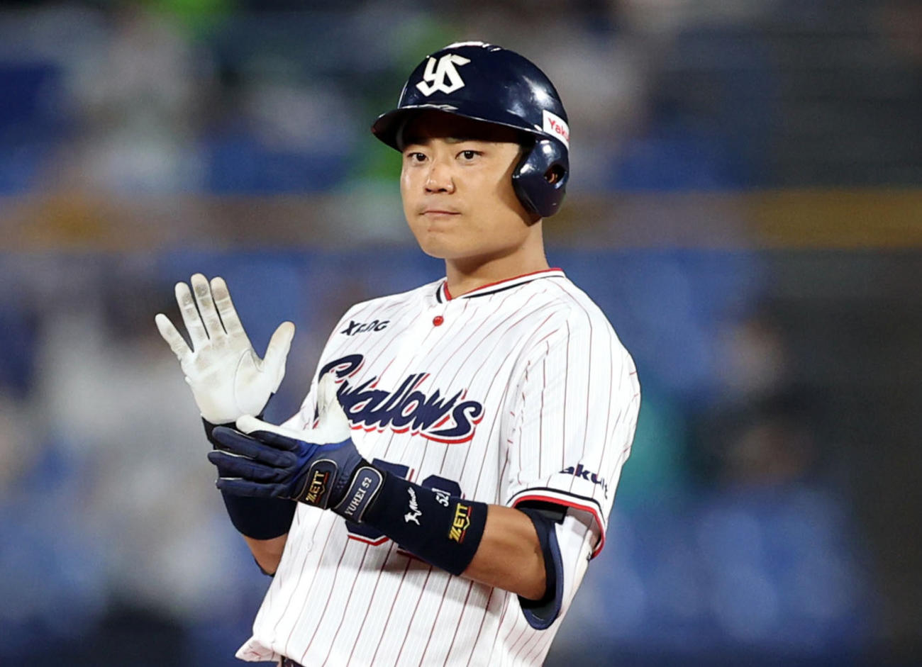 ヤクルト中村悠平（2020年8月20日撮影）