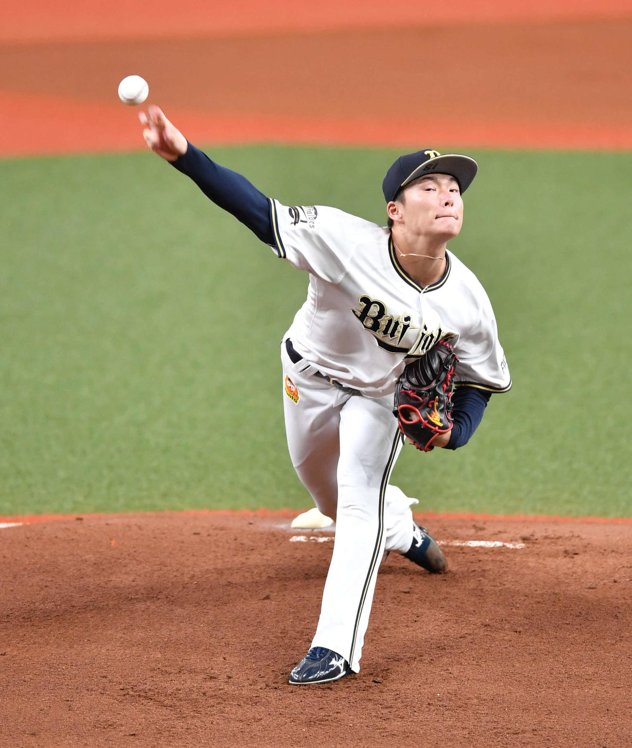 オリックス対西武　オリックス先発の山本（撮影・岩下翔太）