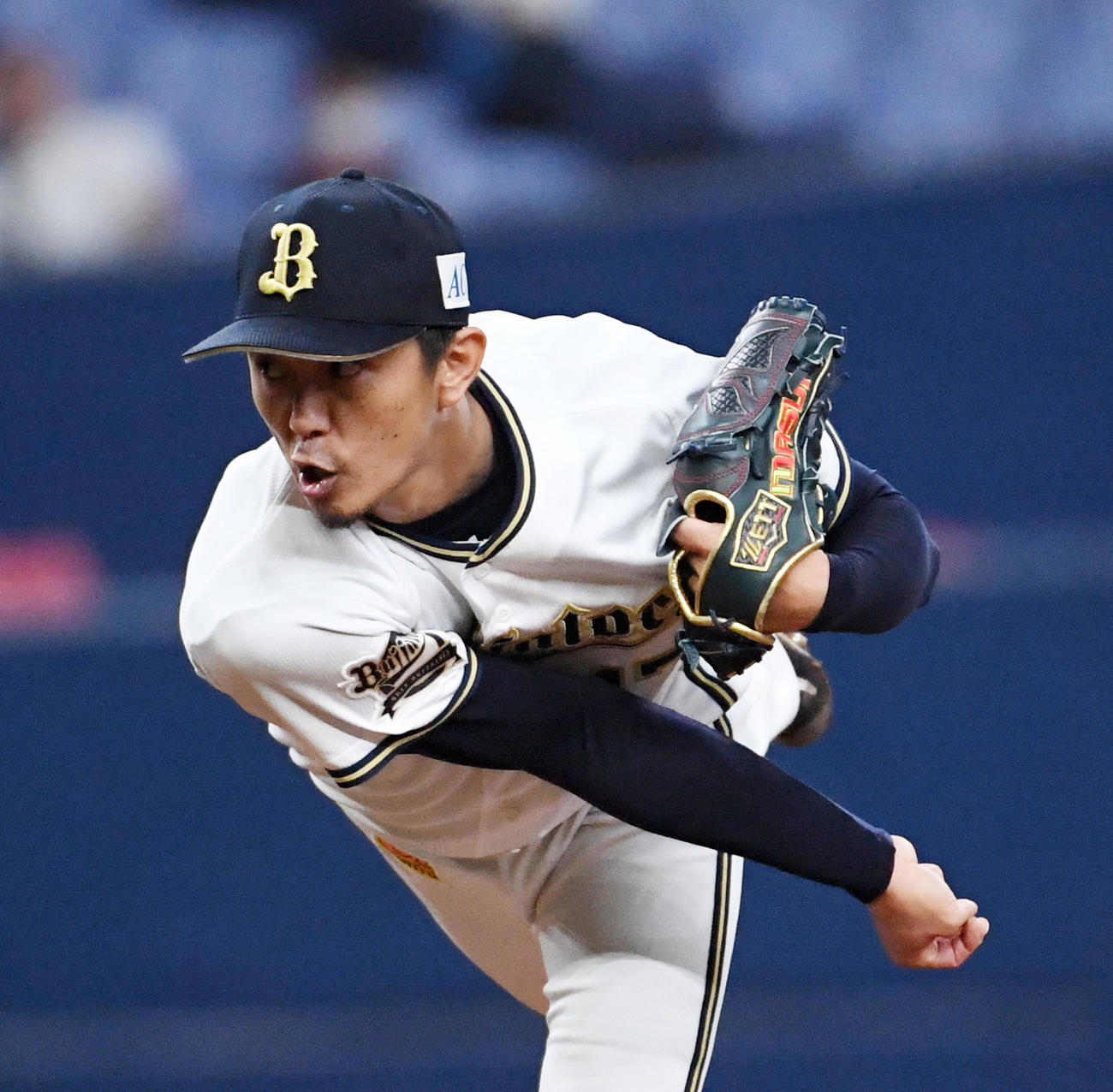 オリックス対西武　オリックス先発の増井（撮影・前岡正明）