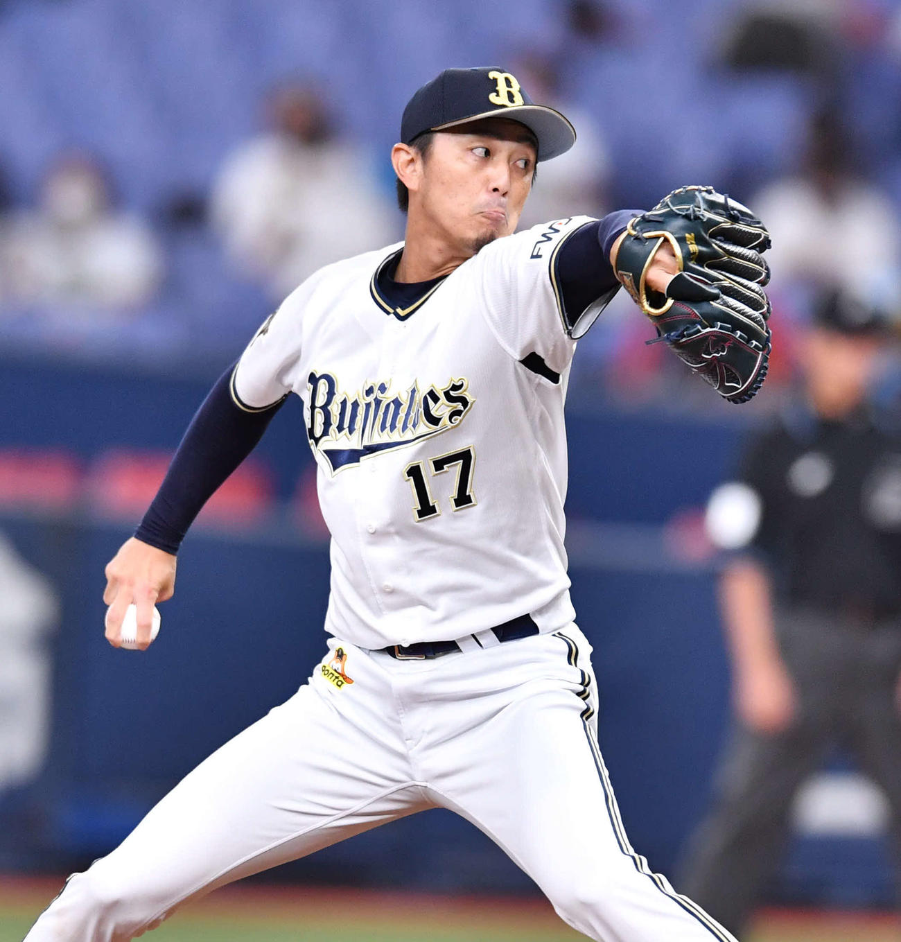 オリックス対西武　オリックス先発の増井（撮影・岩下翔太）