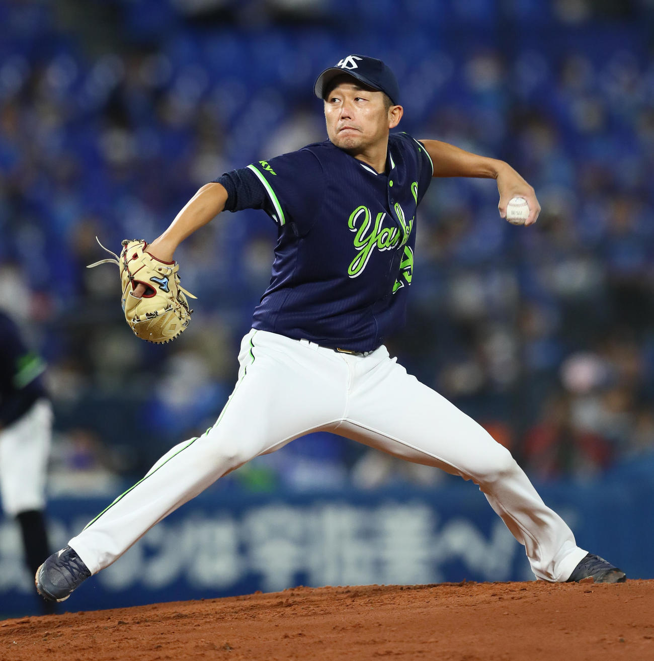 DeNA対ヤクルト　ヤクルト先発の石川（撮影・足立雅史）