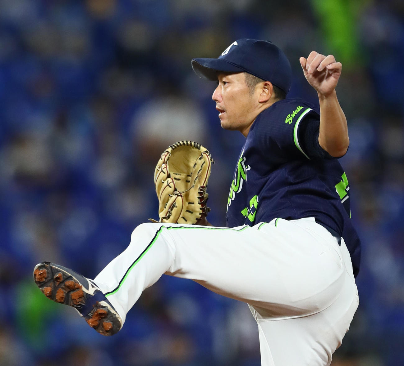 DeNA対ヤクルト　ヤクルト先発の石川（撮影・足立雅史）