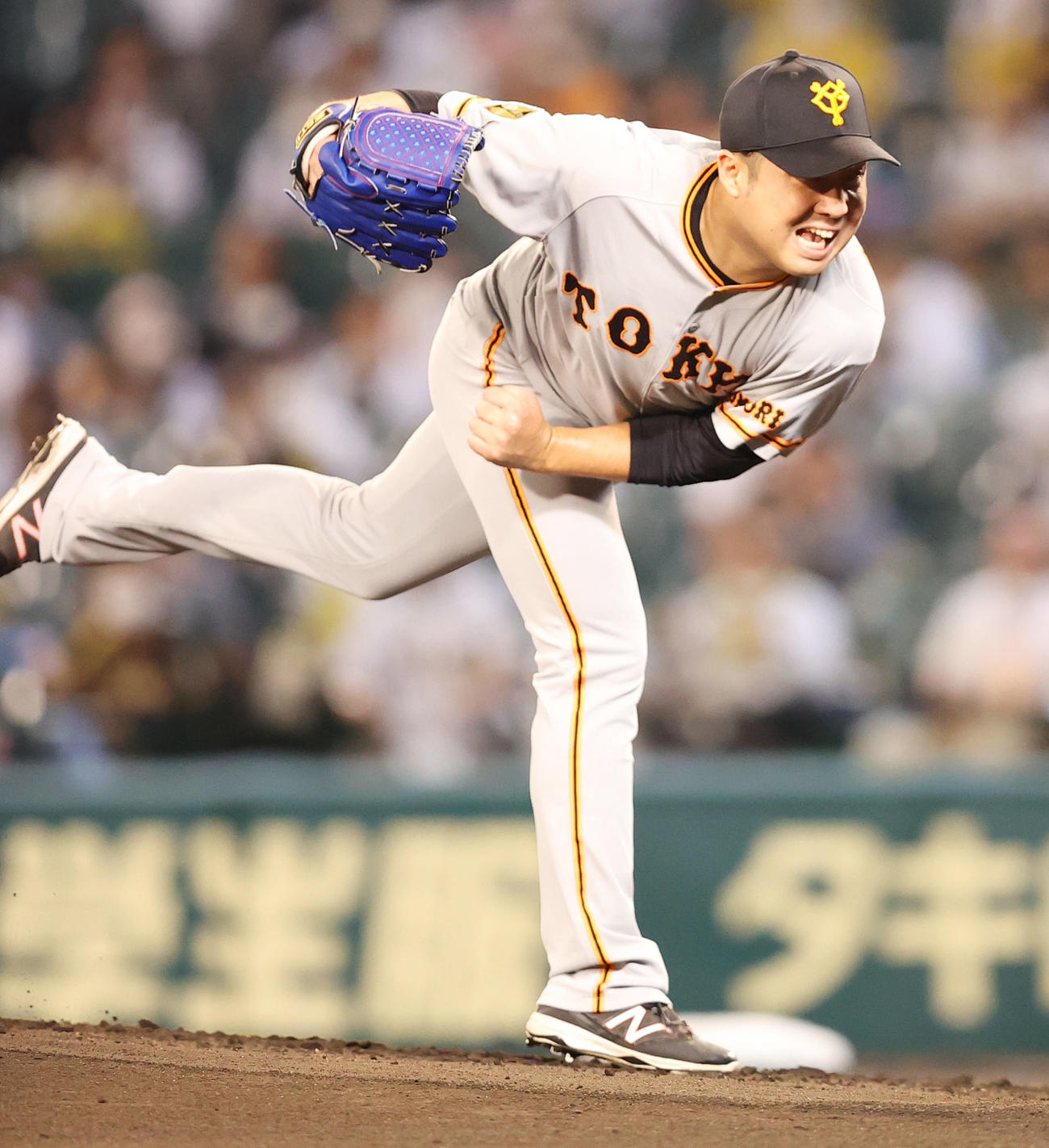 阪神対巨人　力投する巨人先発の今村（撮影・垰建太）