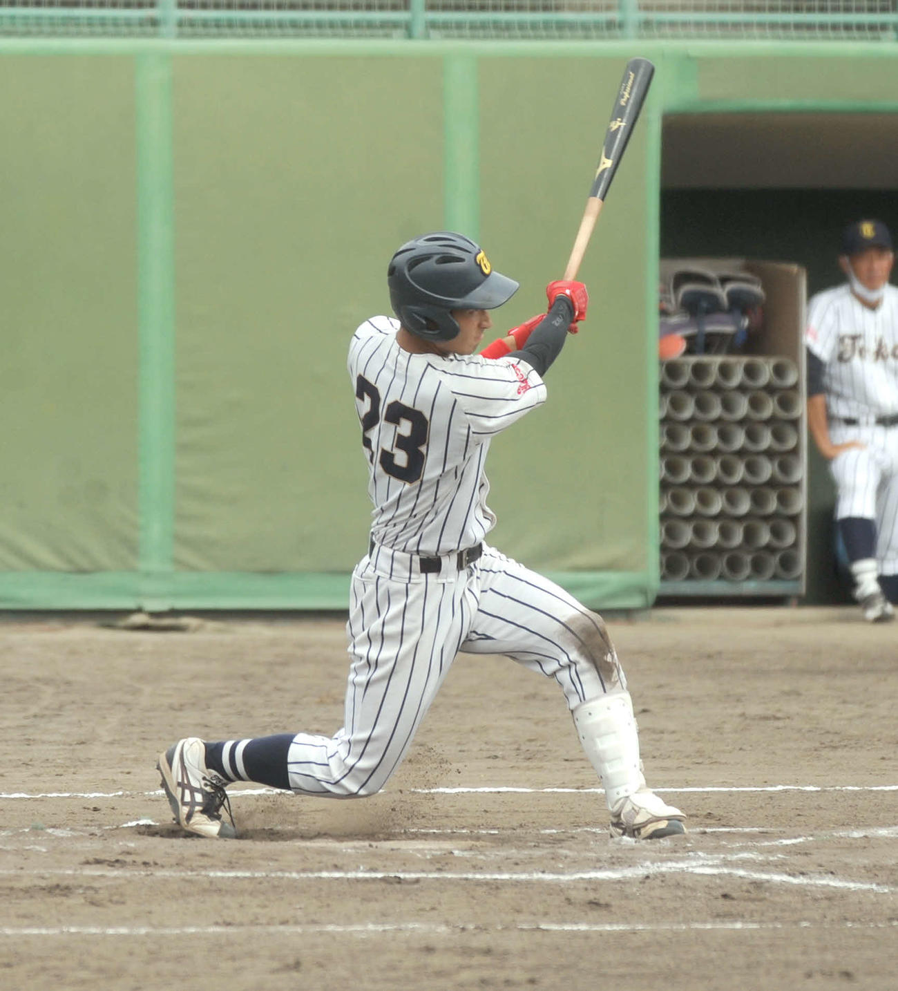 7回に貴重な2点適時二塁打を放った東海大海洋の石堂