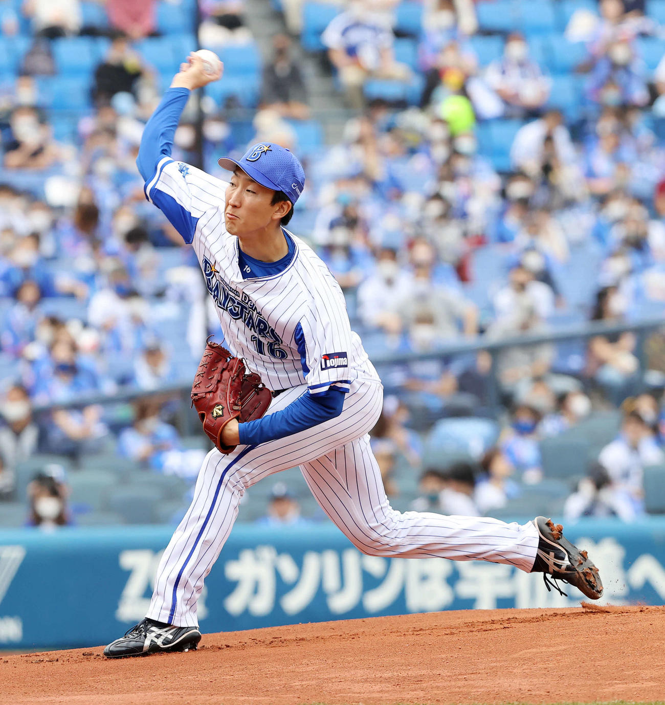 DeNA対中日　先発し力投するDeNA大貫（撮影・鈴木正人）