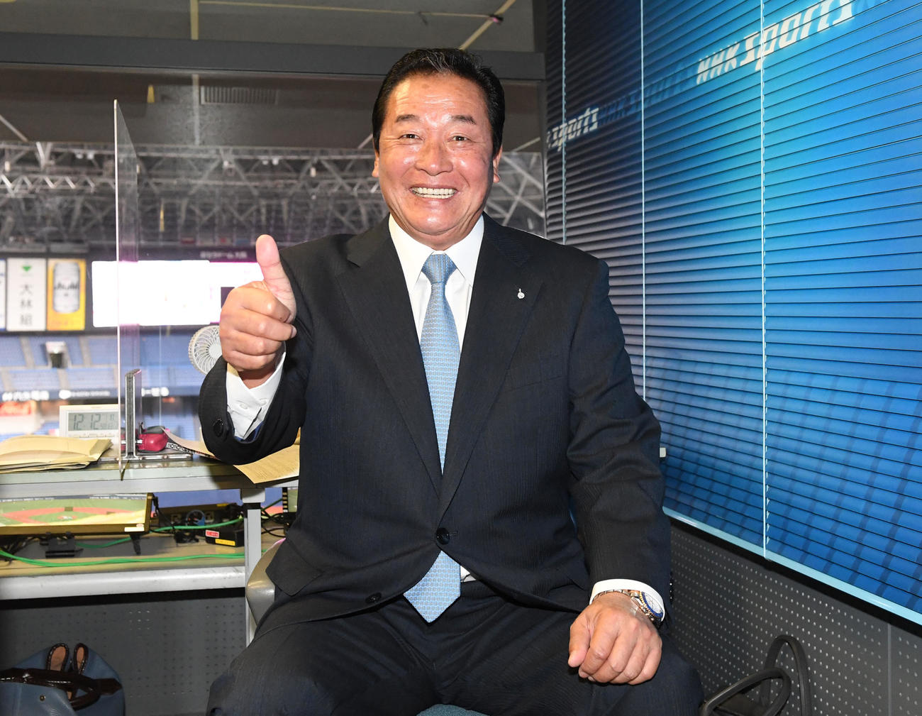 オリックス対楽天　解説で復帰する梨田昌孝氏（撮影・前岡正明）