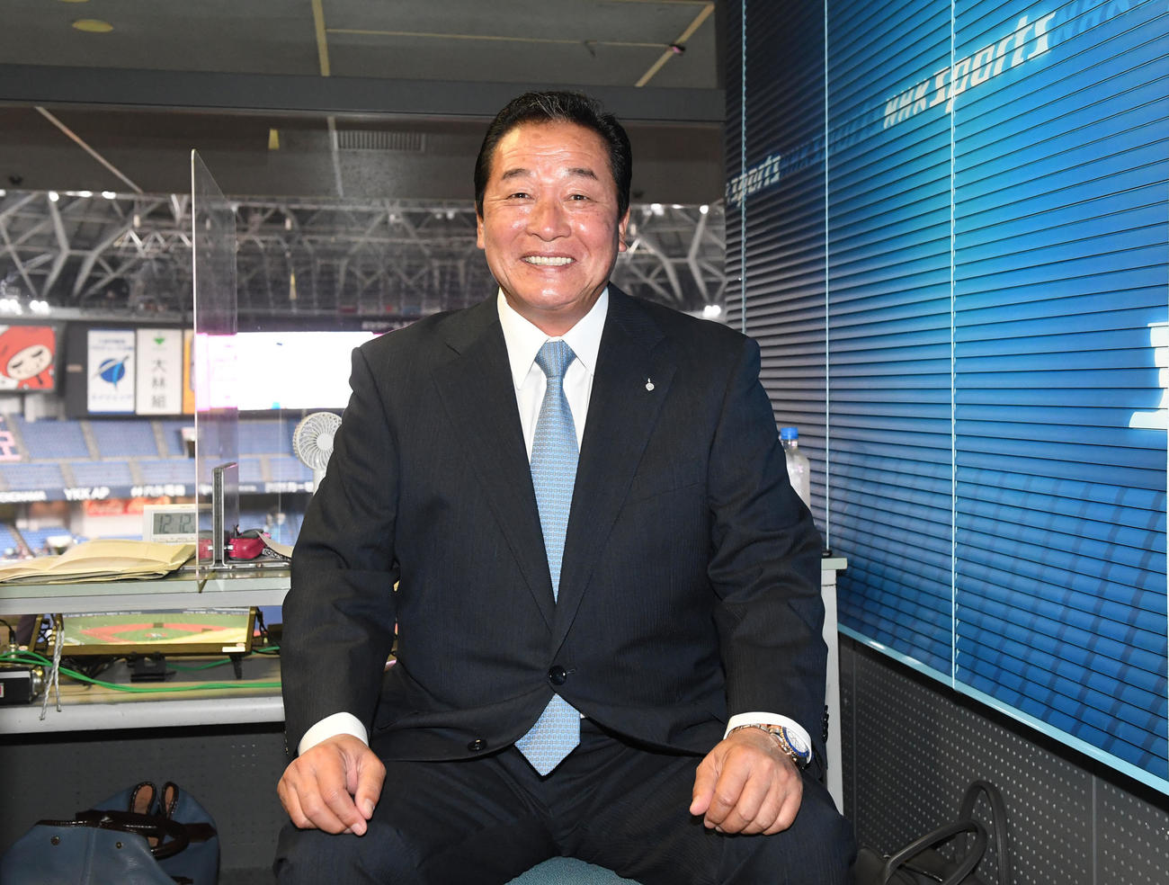 オリックス対楽天　解説で復帰する梨田昌孝氏（撮影・前岡正明）