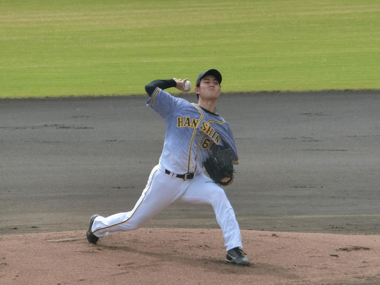 ウエスタン・リーグ広島対阪神　先発した阪神望月（撮影・奥田隼人）