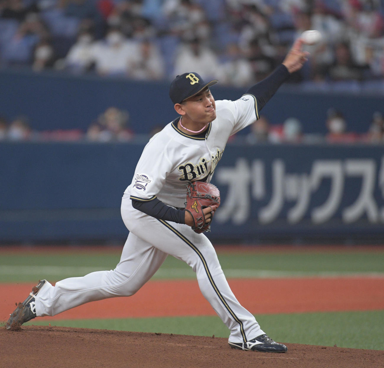 オリックス対楽天　力投するオリックス宮城（撮影・渦原淳）