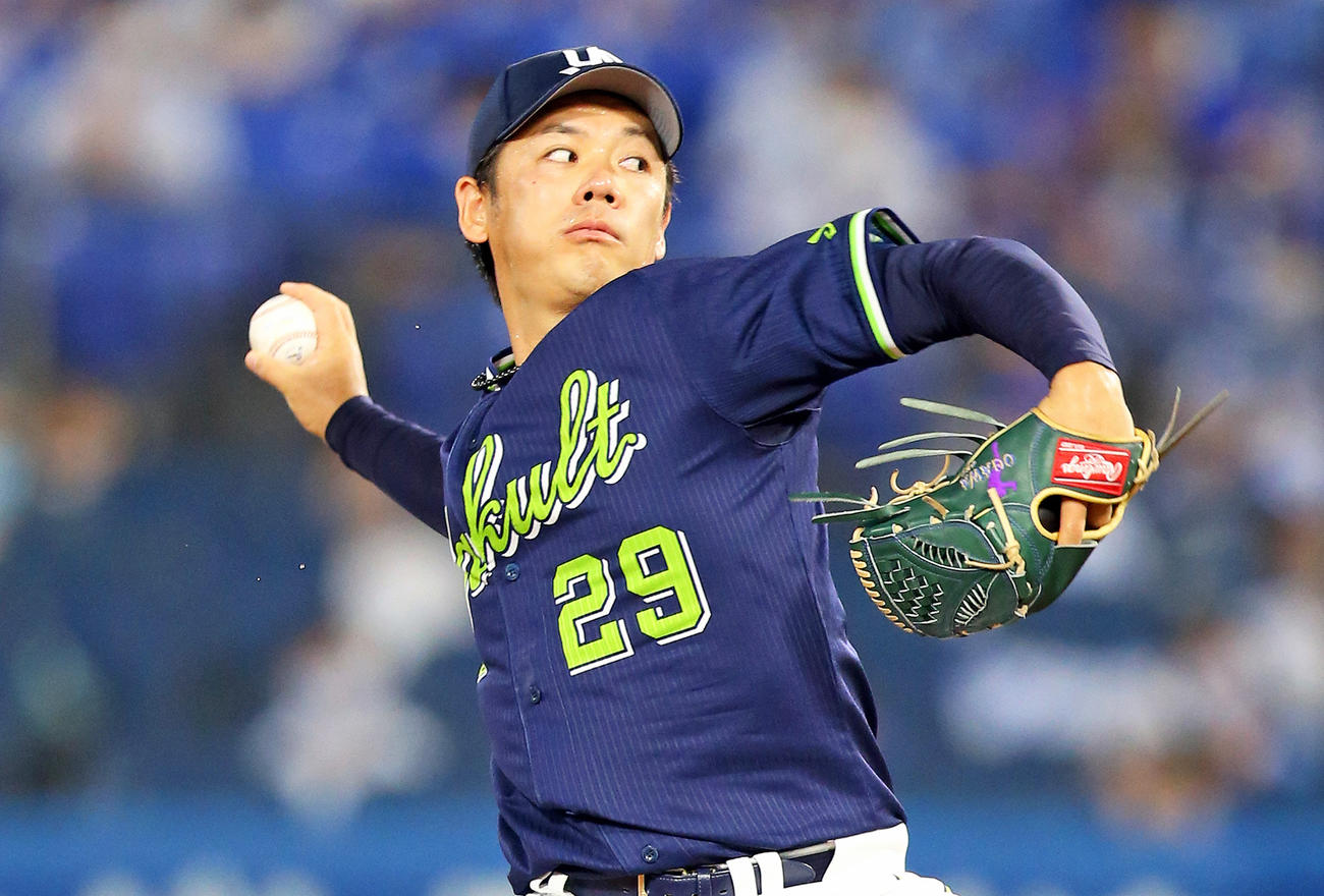 ヤクルト小川泰弘（2020年8月30日撮影）