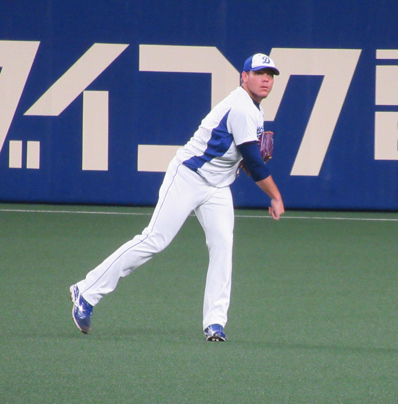 巨人戦登板へ向け調整する中日ロドリゲス