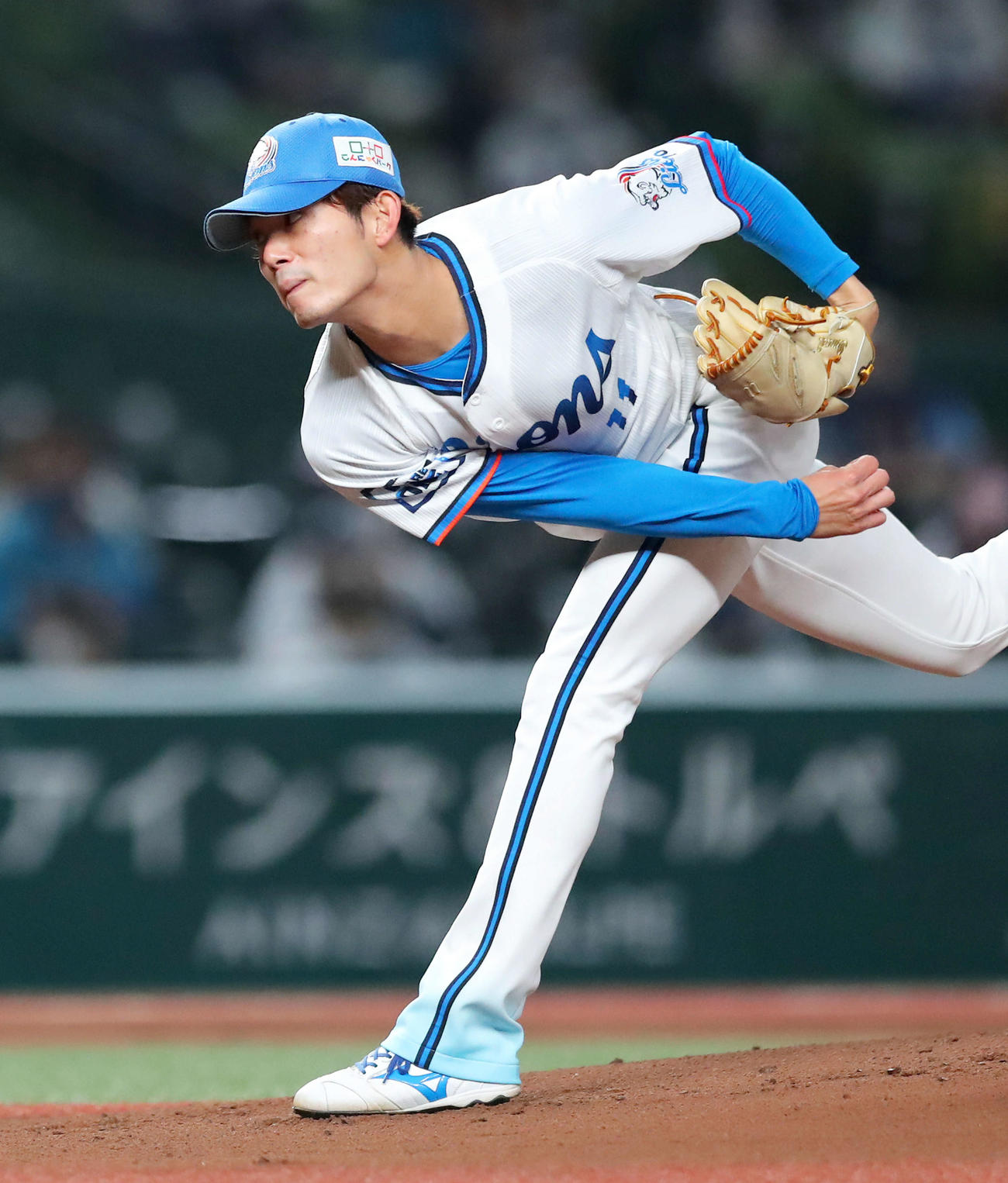 西武対ソフトバンク　西武先発の今井（撮影・河田真司）