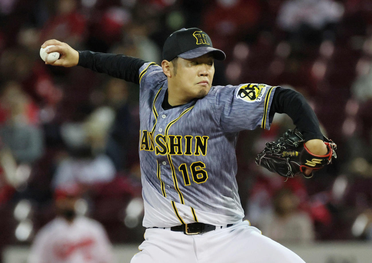 広島対阪神　阪神先発の西勇（撮影・加藤孝規）