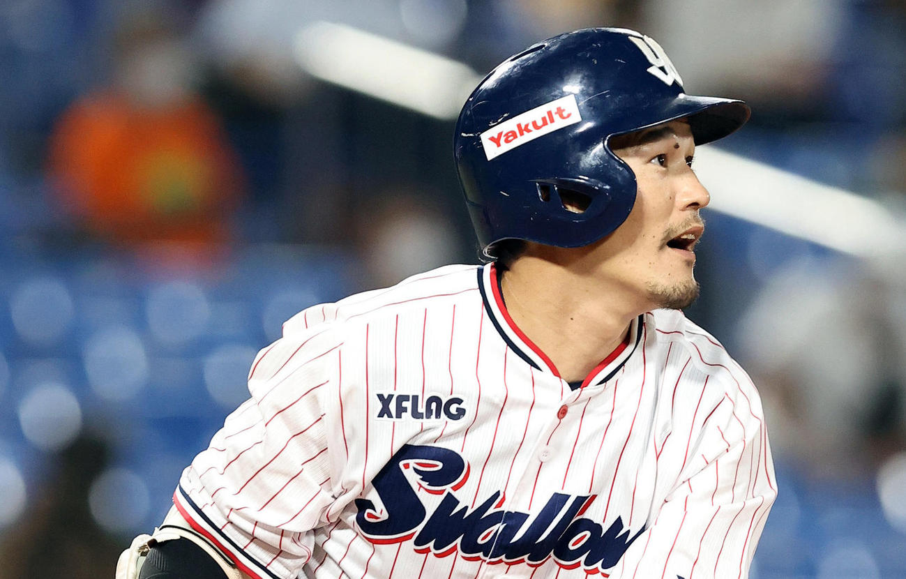 ヤクルト坂口智隆（2020年8月26日撮影）