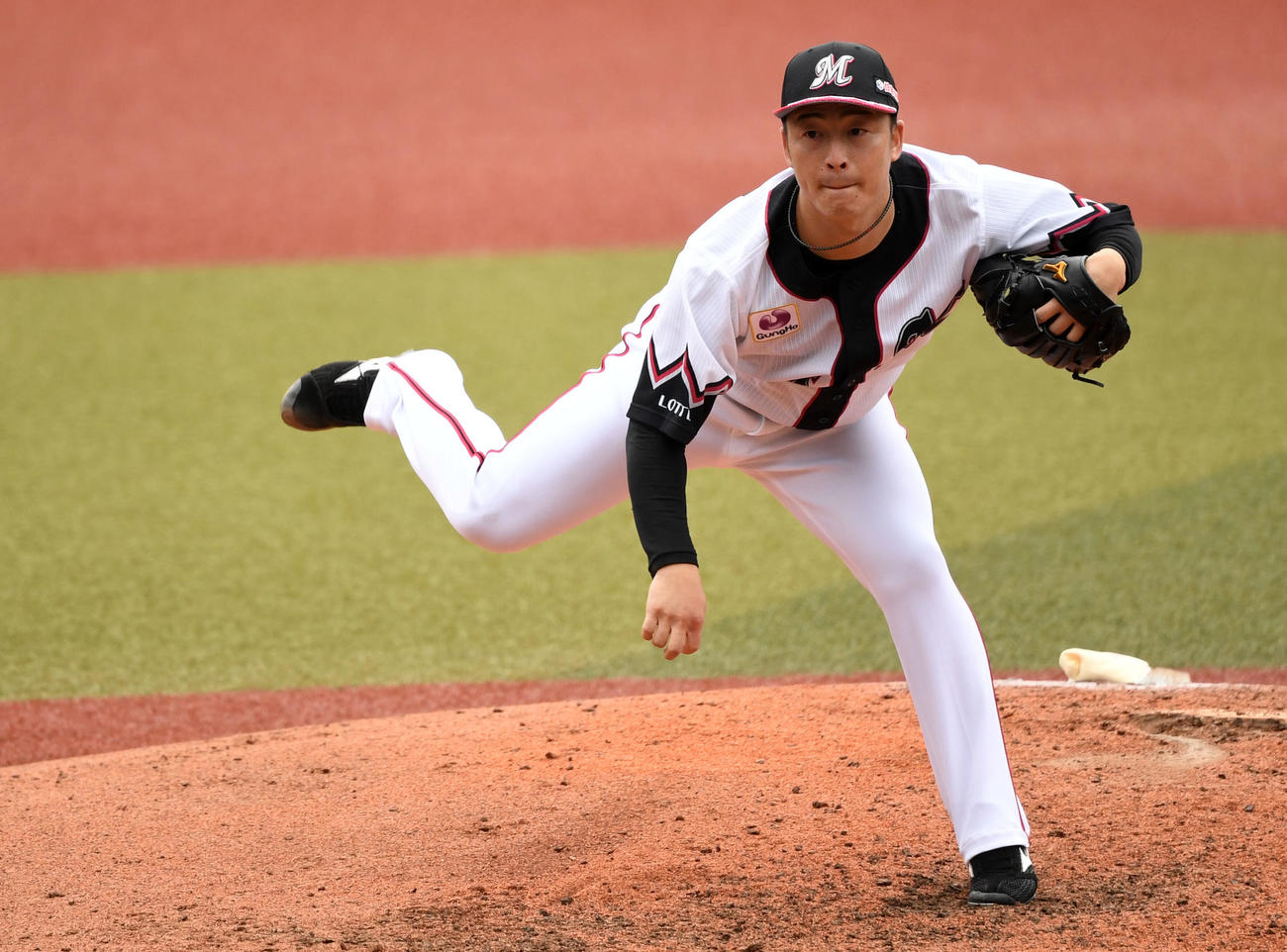 ロッテ美馬（2020年10月4日撮影）