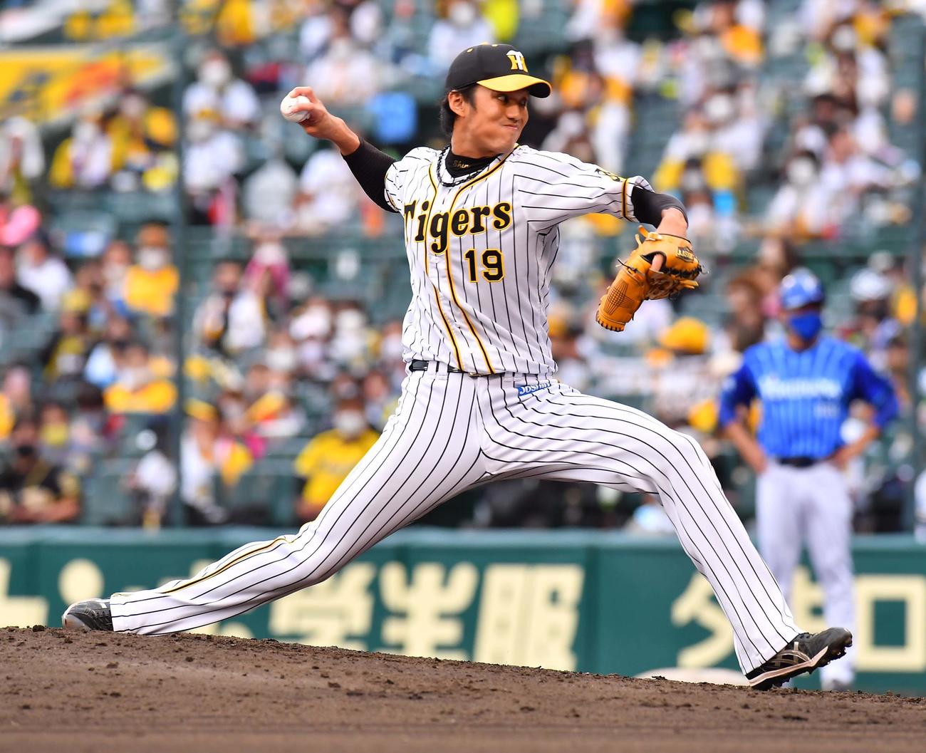 阪神対DeNA　阪神3番手で登板する藤浪晋太郎（撮影・上田博志）