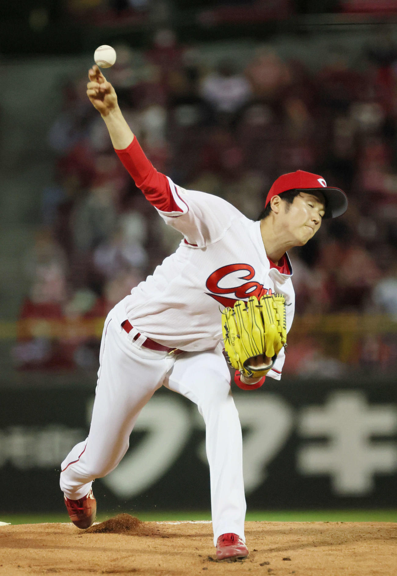 広島対ヤクルト　広島先発の森下（撮影・加藤孝規）