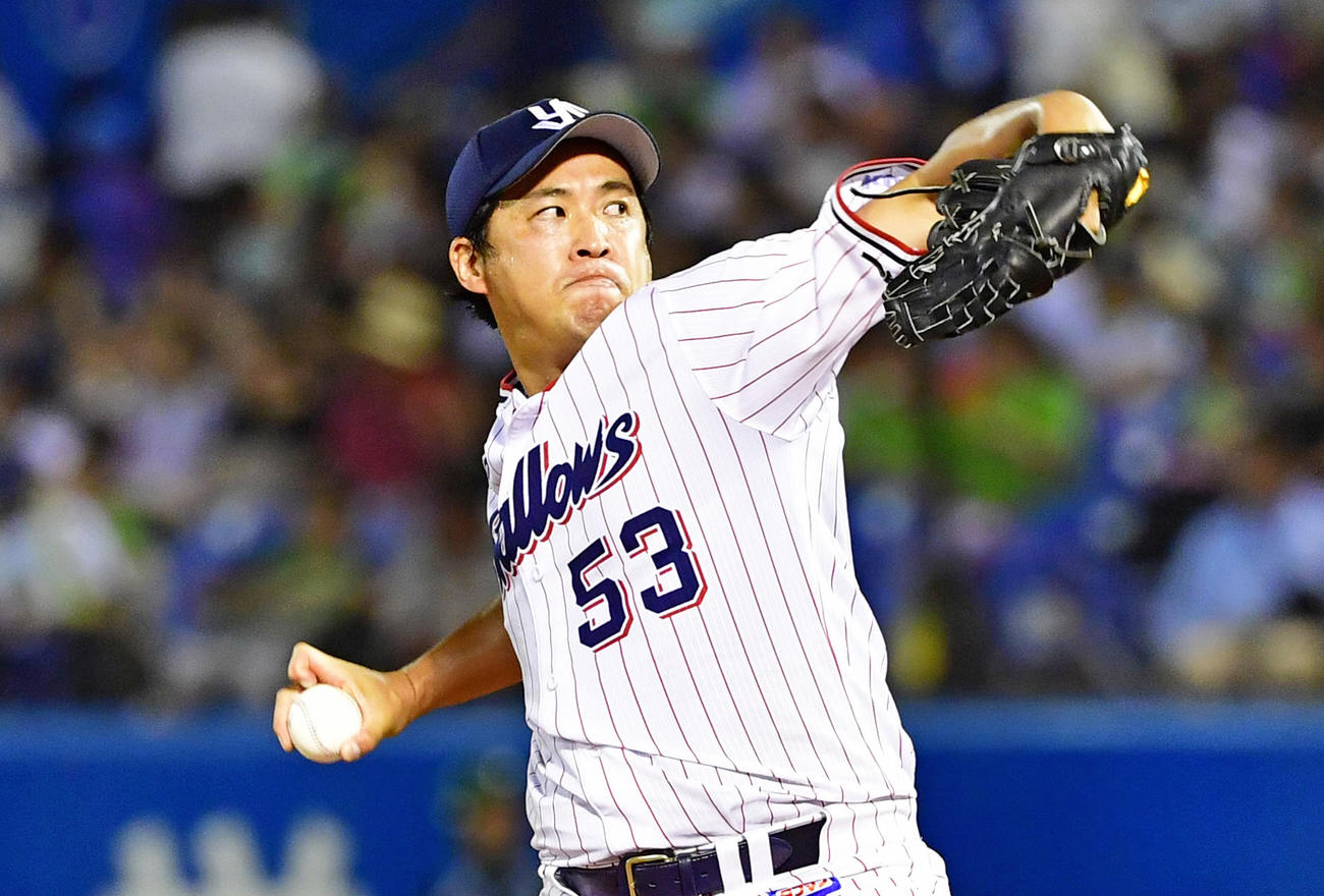 ヤクルト五十嵐亮太（2019年8月8日撮影）