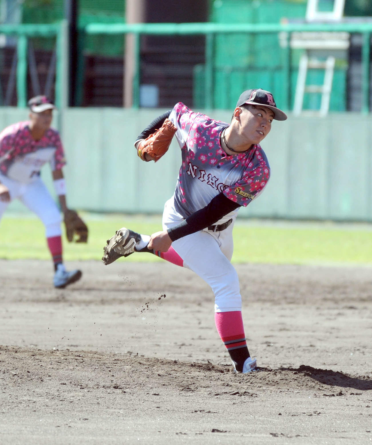 東海大海洋との大一番で1安打完封を果たした大石