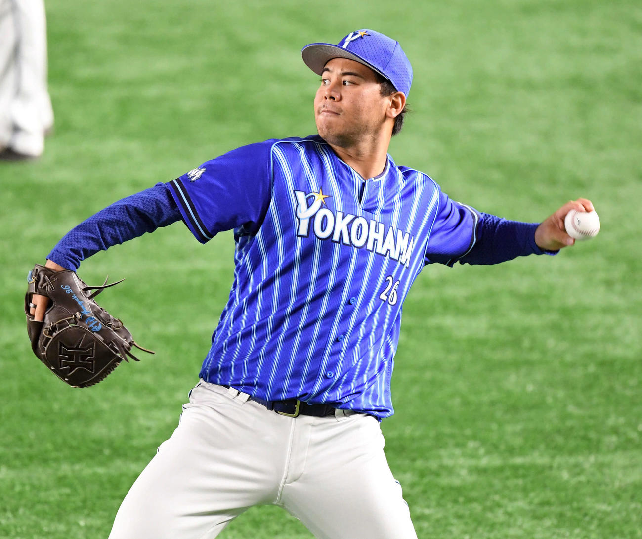 DeNA浜口遥大（2020年10月7日撮影）
