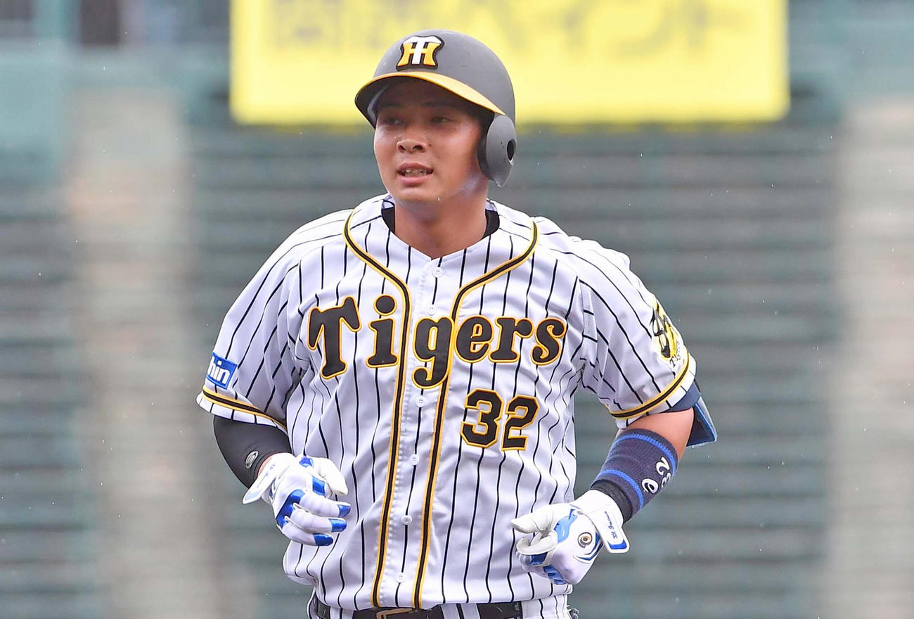 阪神井上広大（2020年9月18日撮影）