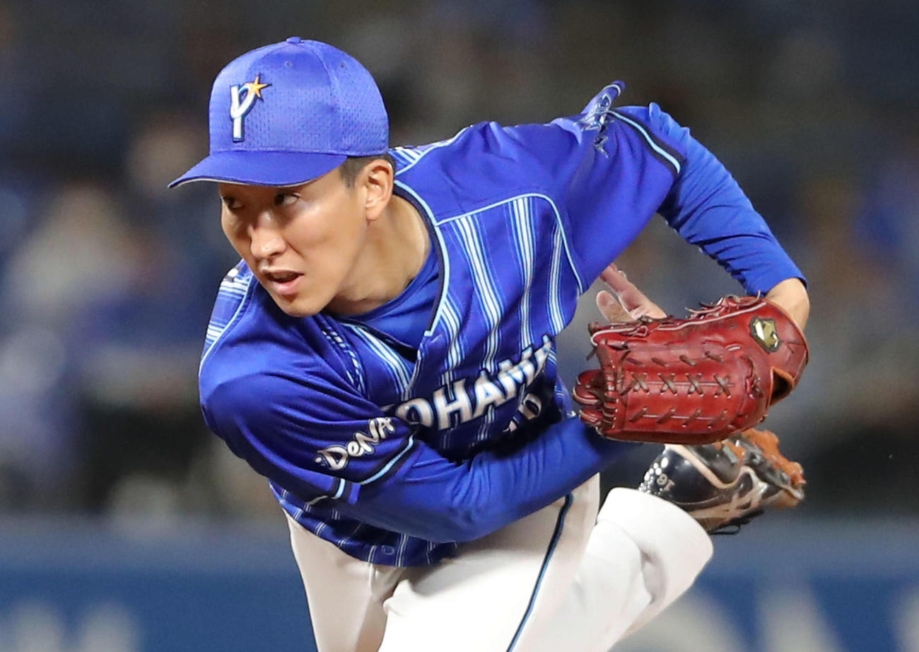 ヤクルト対DeNA　DeNA先発の大貫（撮影・河田真司）