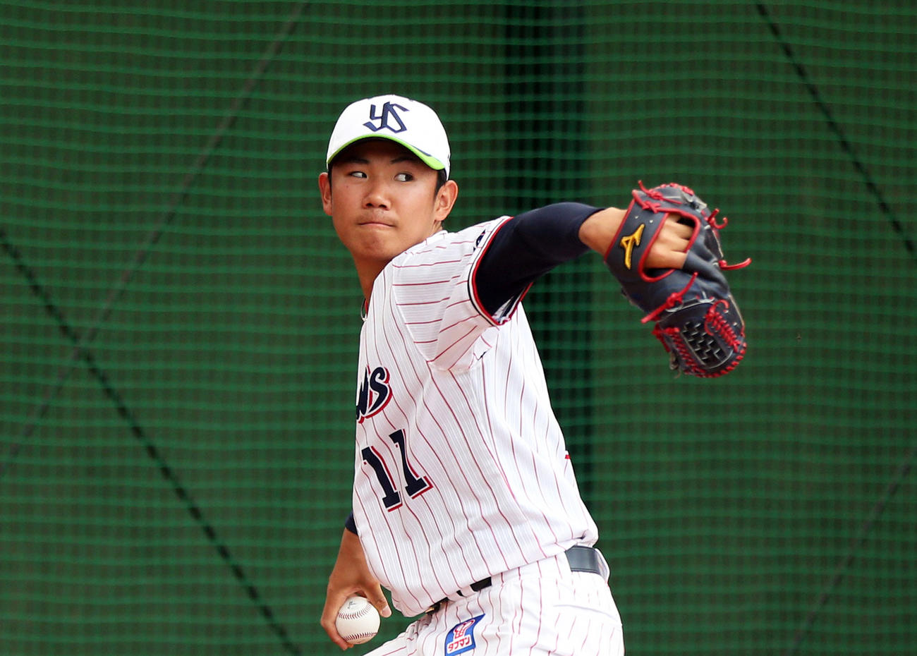 ヤクルト奥川恭伸（2020年3月27日撮影）
