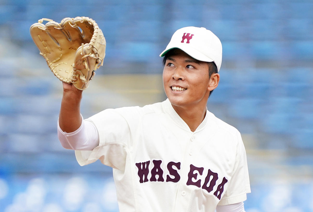 早大・早川隆久（2020年10月3日撮影）