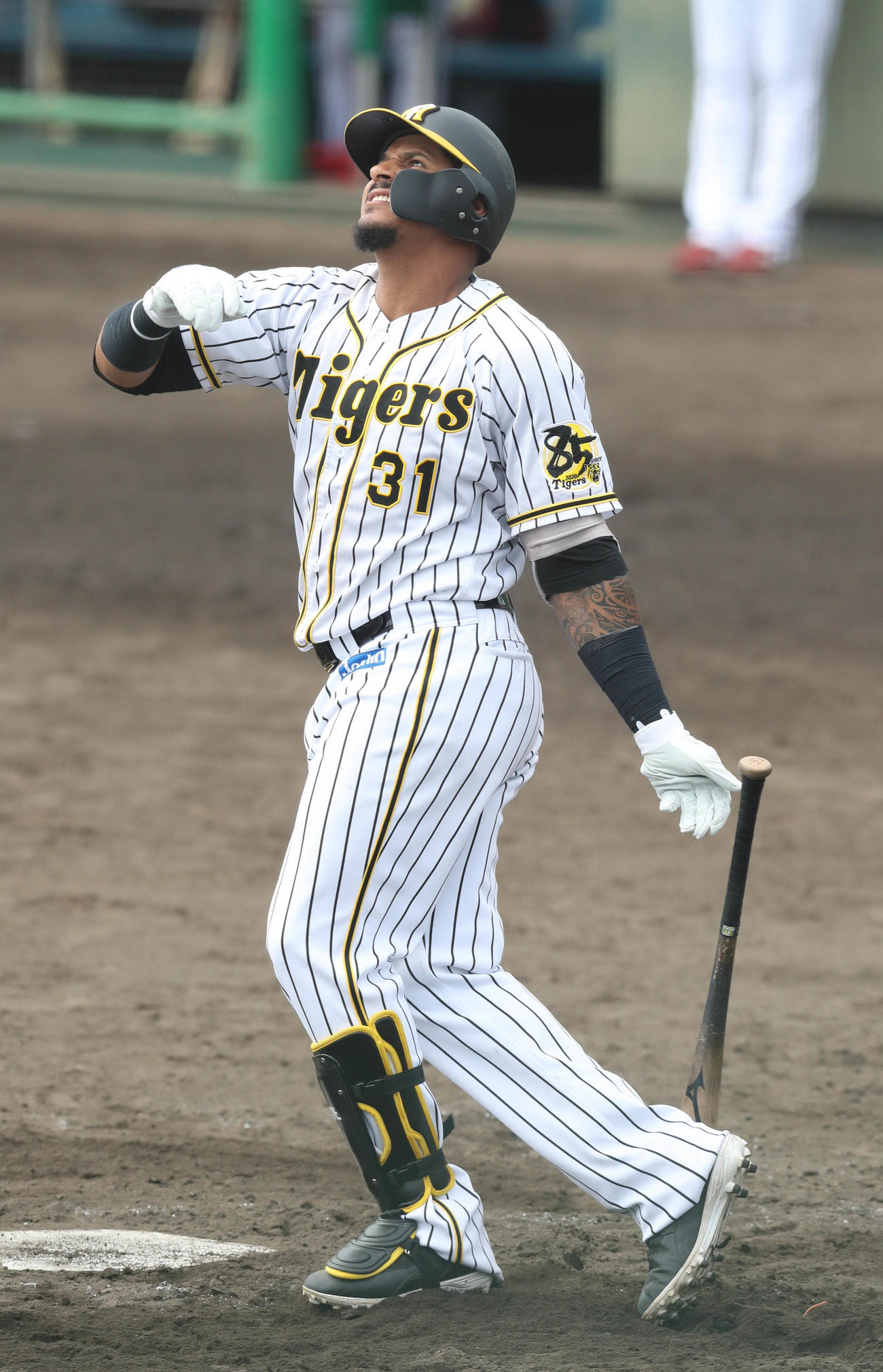 2軍広島戦の4回、左飛に倒れるマルテ（代表撮影）