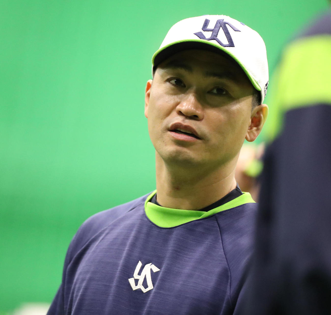 阪神対ヤクルト　練習を行う青木宣親（撮影・清水貴仁）