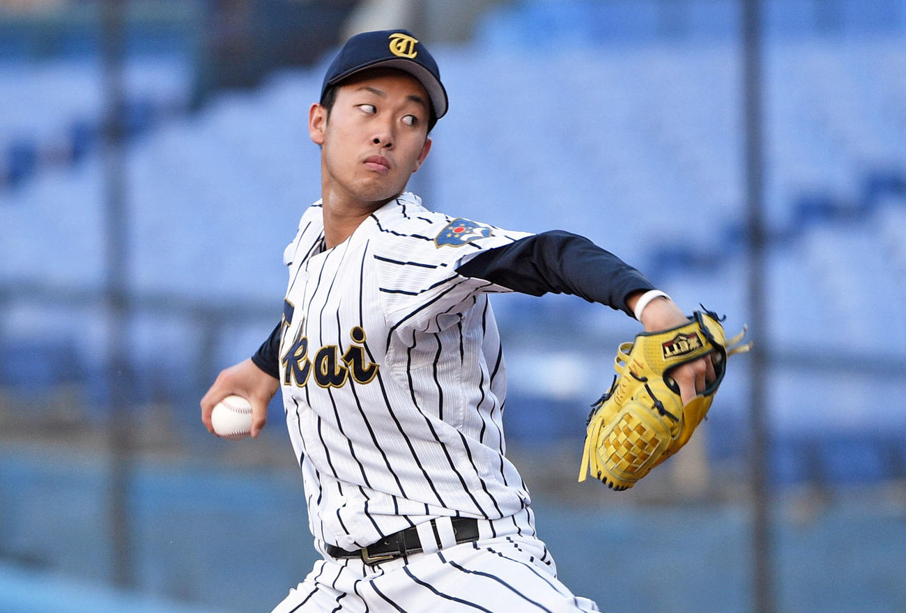 東海大・山崎伊織（2019年10月28日撮影）