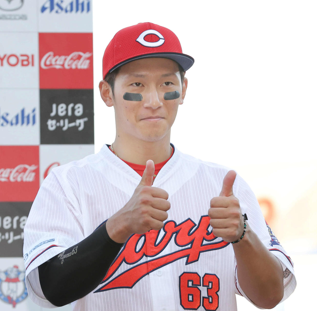 広島対中日　お立ち台の西川龍馬