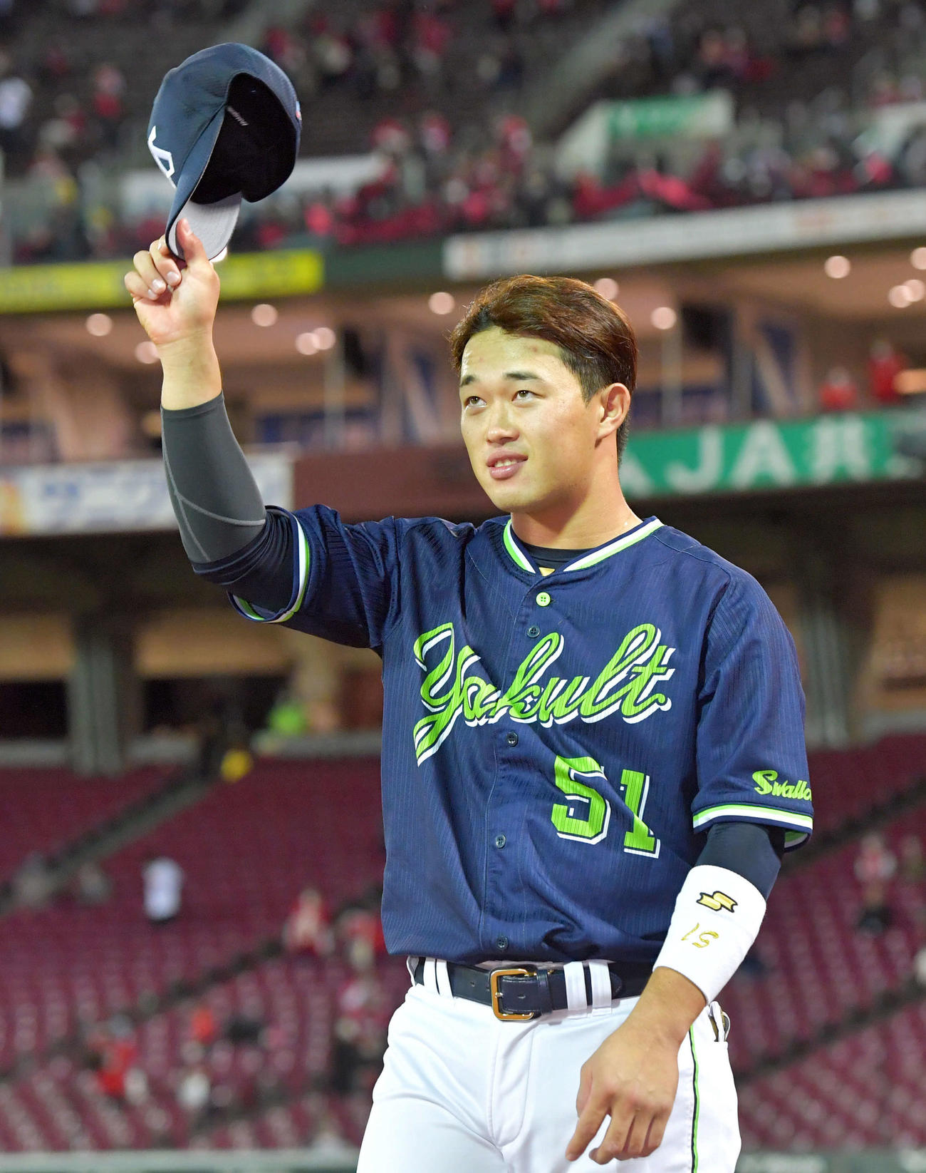 ヤクルト浜田太貴（2020年10月9日撮影）