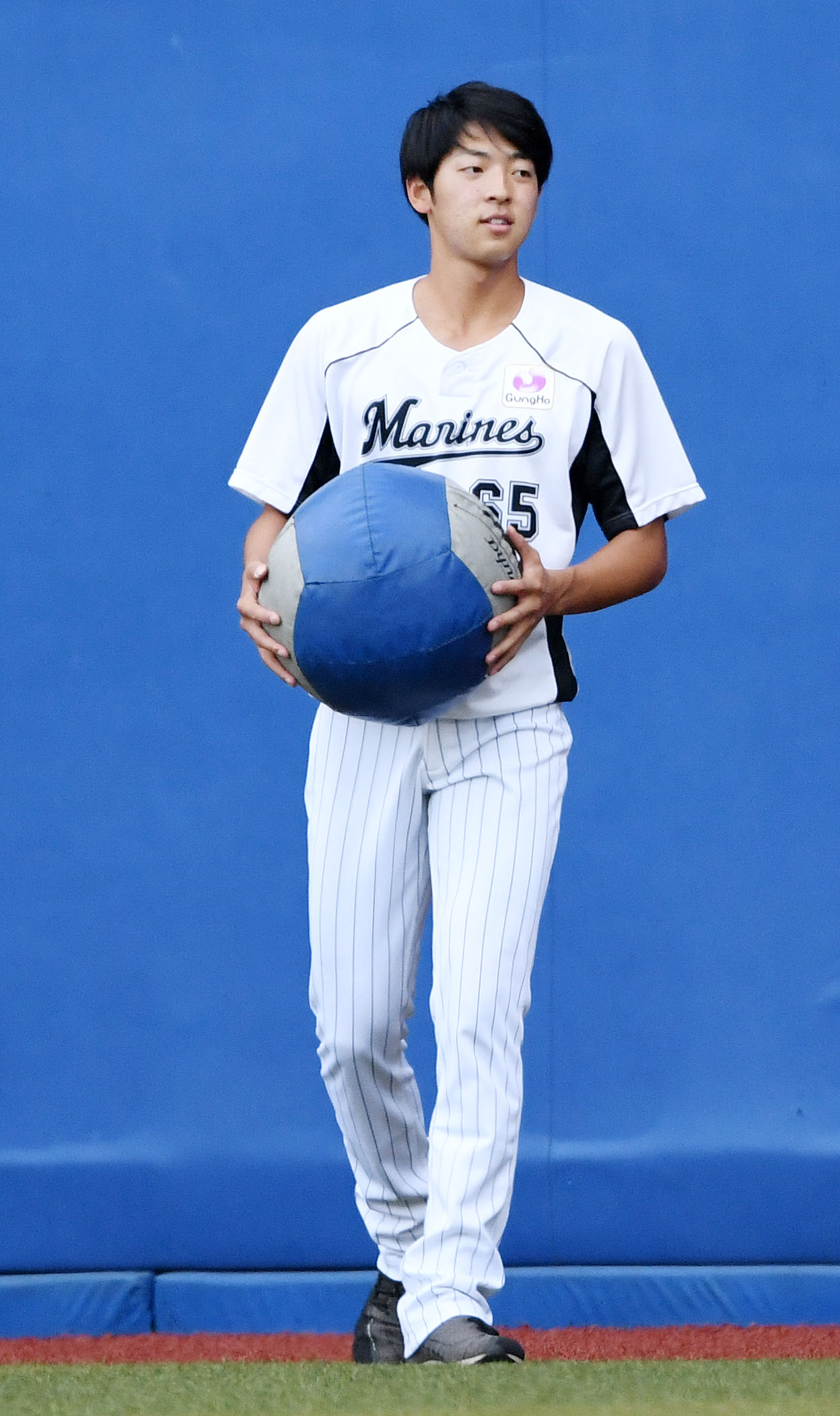 ロッテ古谷拓郎（2020年10月6日撮影）