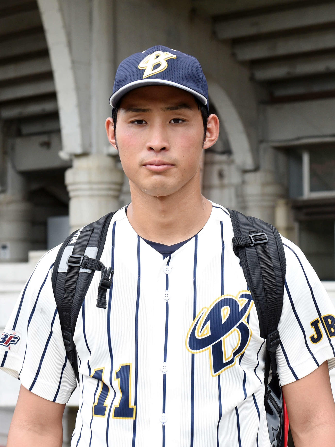 上武大・佐藤蓮投手（2020年9月10日撮影）