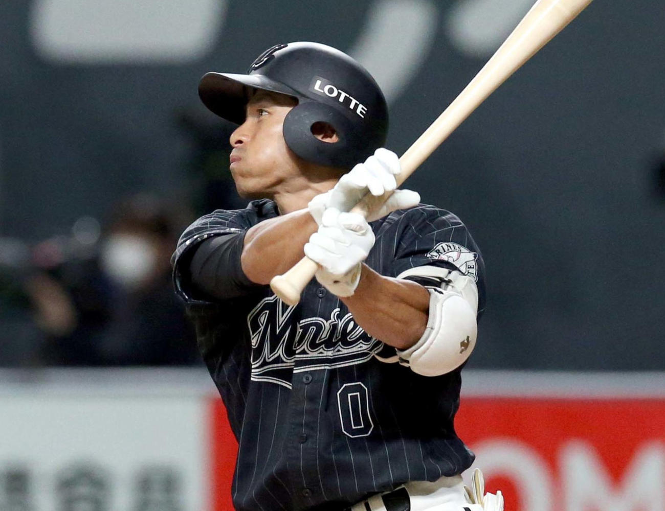 ロッテ荻野（2020年7月17日撮影）