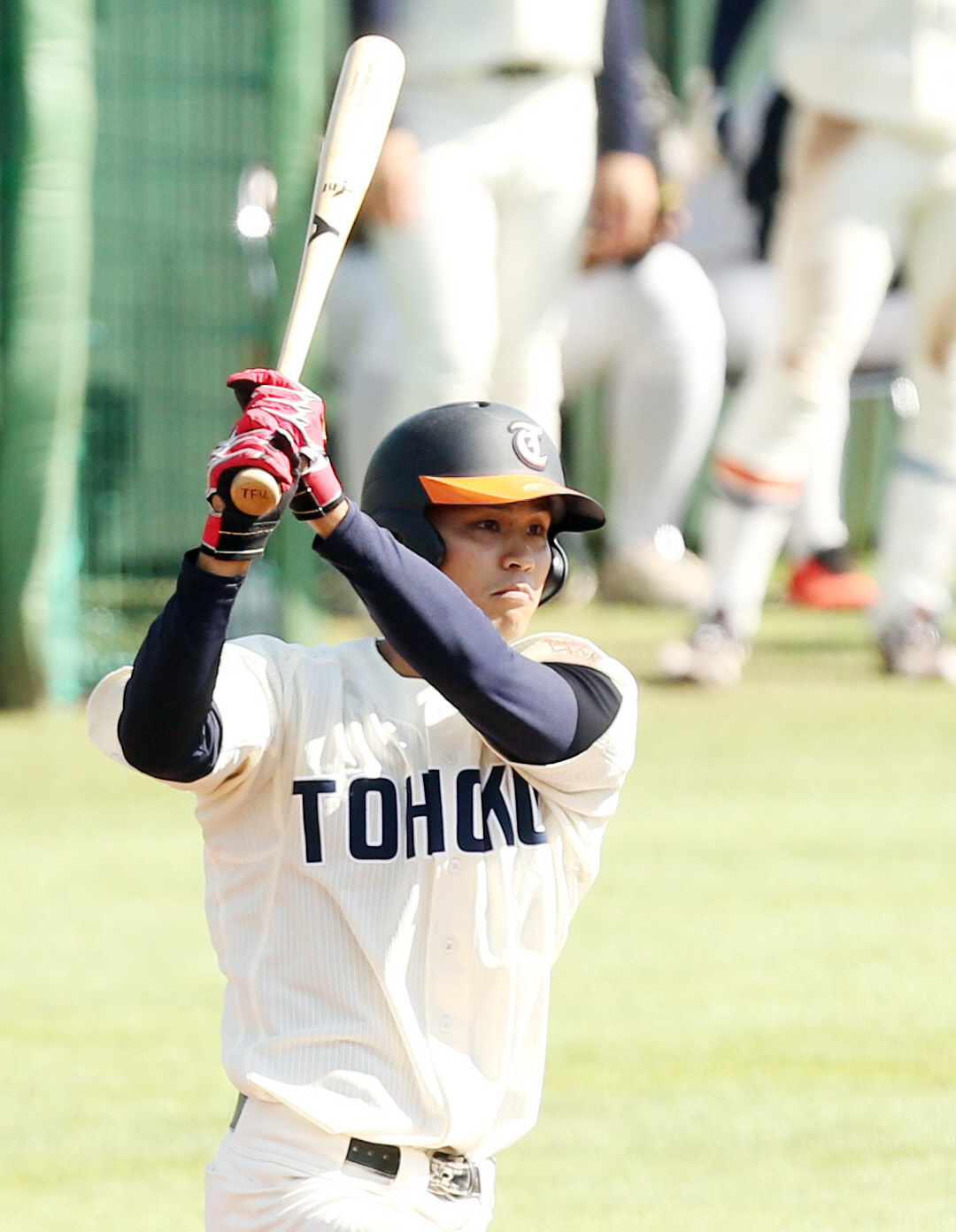 4年秋デビューからドラフト指名を待つ東北福祉大・佐藤（撮影・野上伸悟）