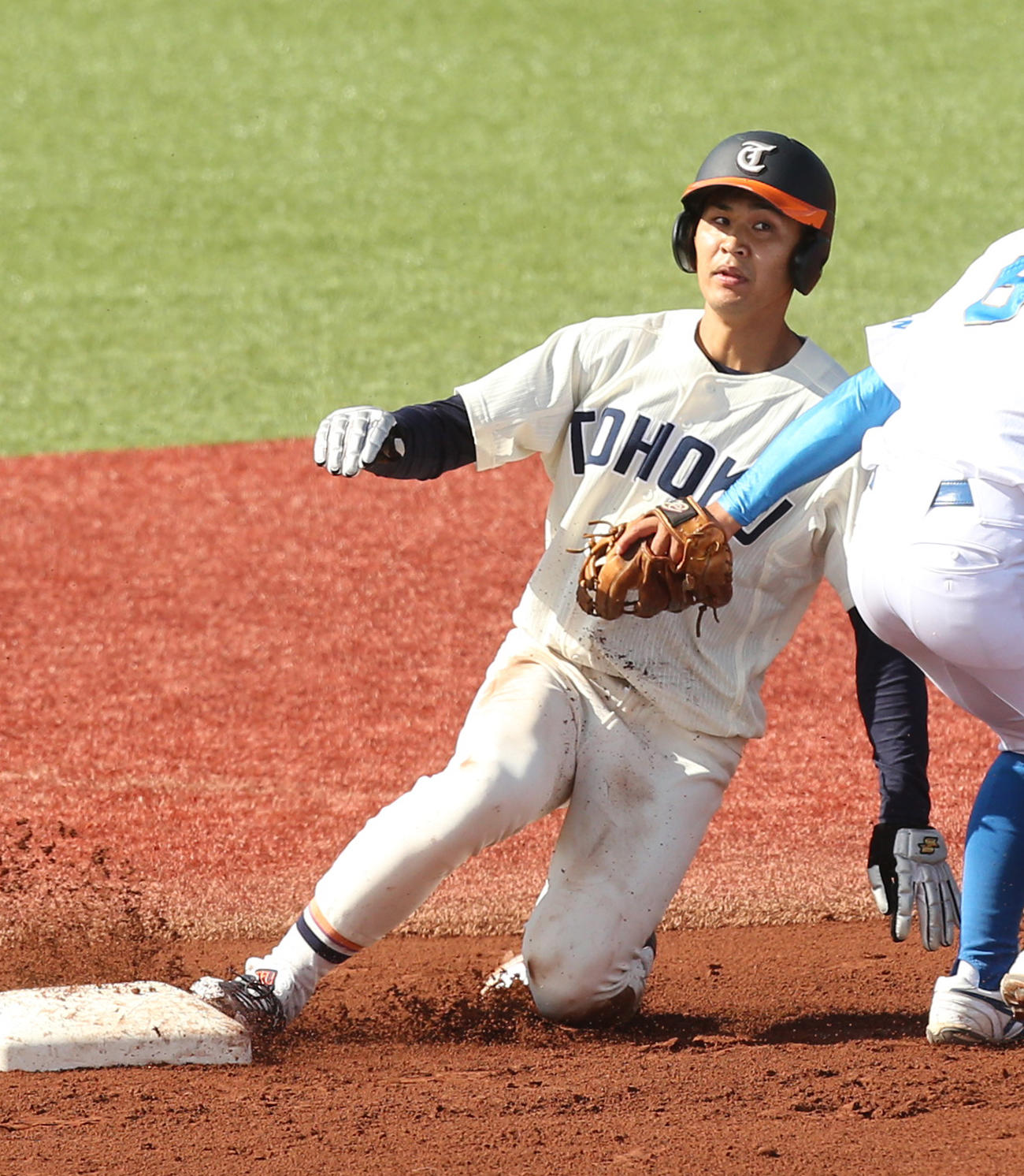 4年秋デビューからドラフト指名を待つ東北福祉大・佐藤（撮影・野上伸悟）