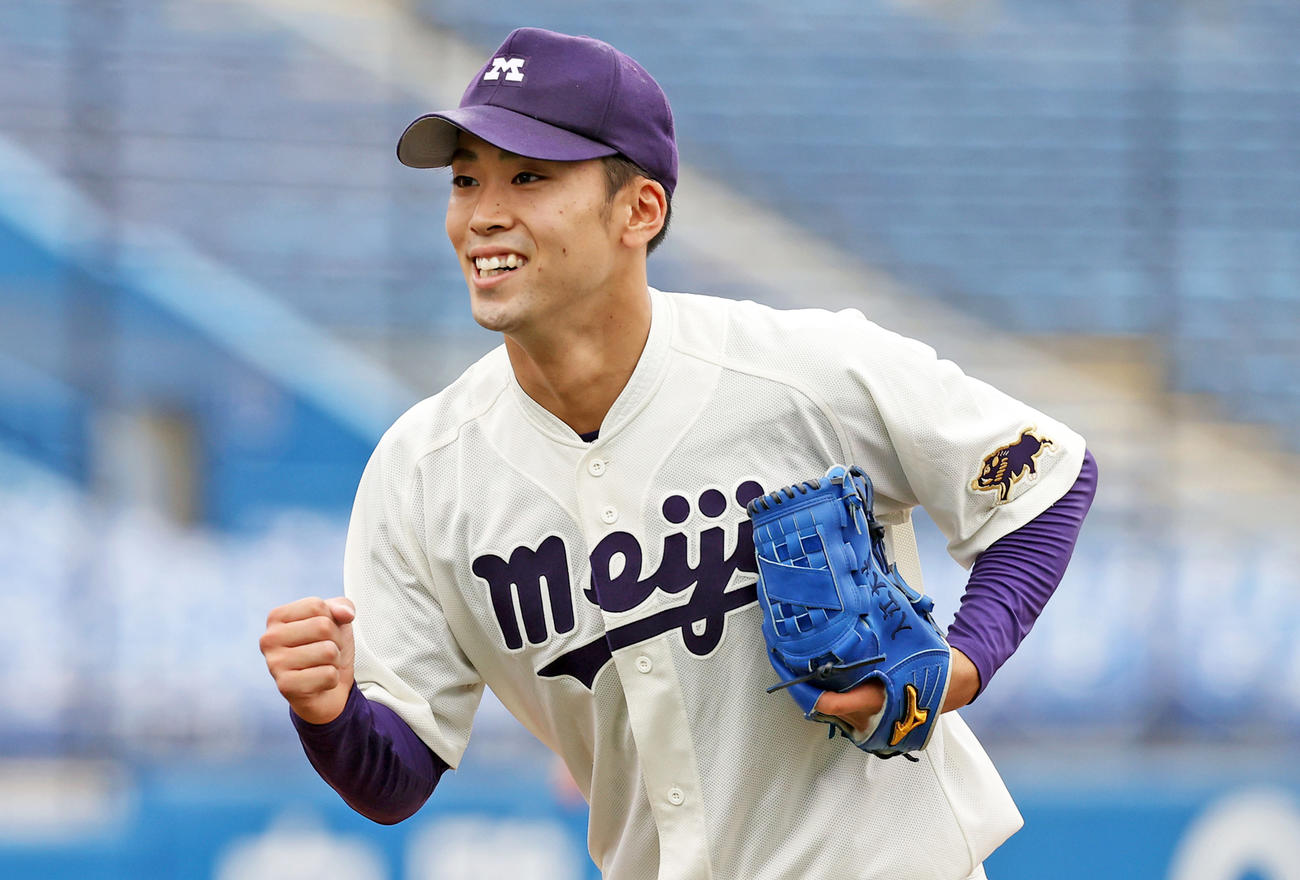 明大・入江大生（2020年10月11日撮影）
