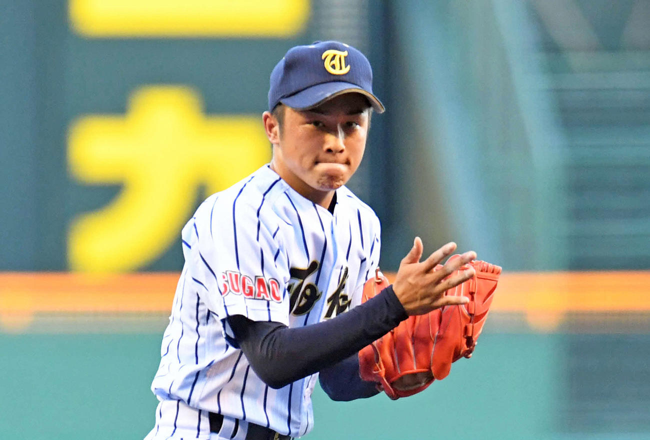 東海大菅生時代の戸田懐生（2017年8月18日撮影）