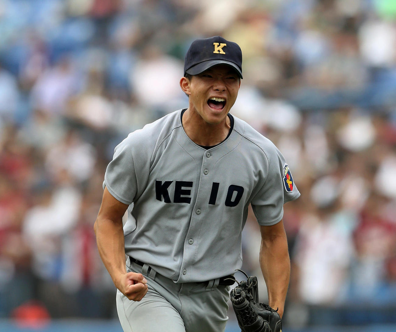 慶大・木沢尚文（2019年6月2日撮影）