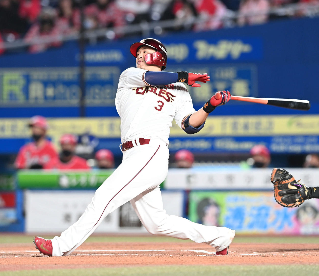 楽天浅村栄斗（2020年10月14日撮影）