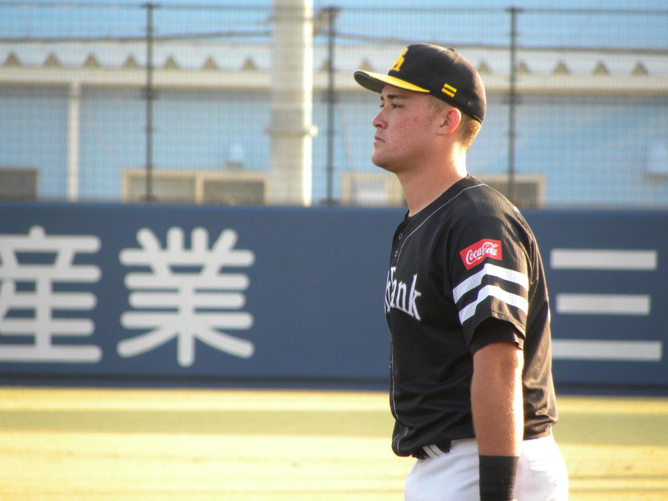 ウエスタン・リーグ2連覇まであと1人となり、守備に集中するソフトバンクのリチャード（撮影・松本航）