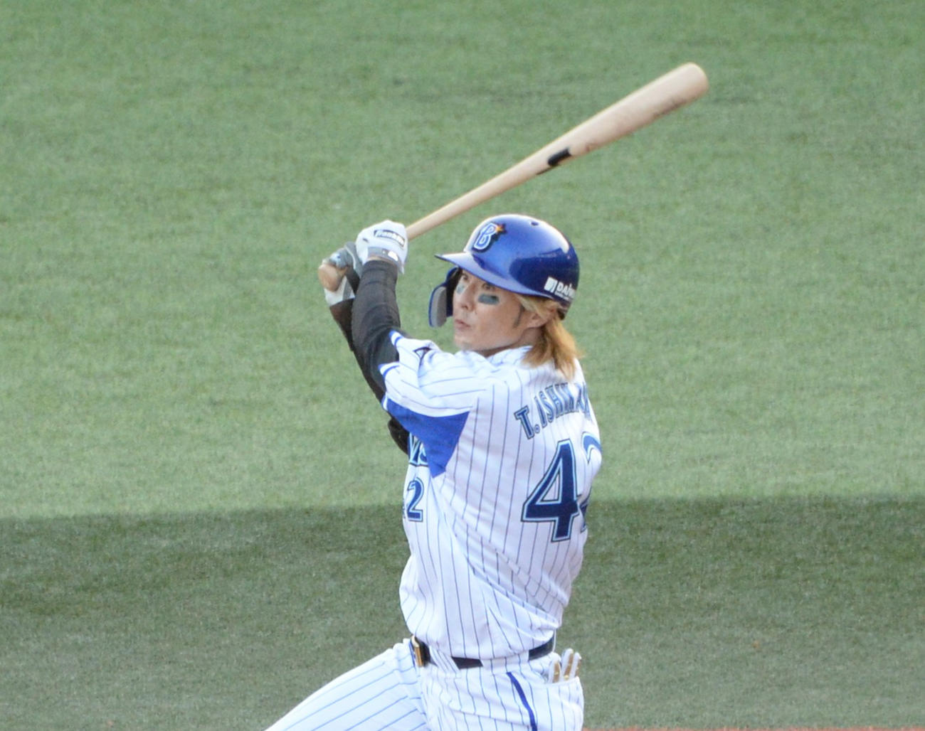 イースタン・リーグ　DeNA対西武　イースタン・リーグ今季最終戦に出場したDeNA石川（撮影・鈴木正章）
