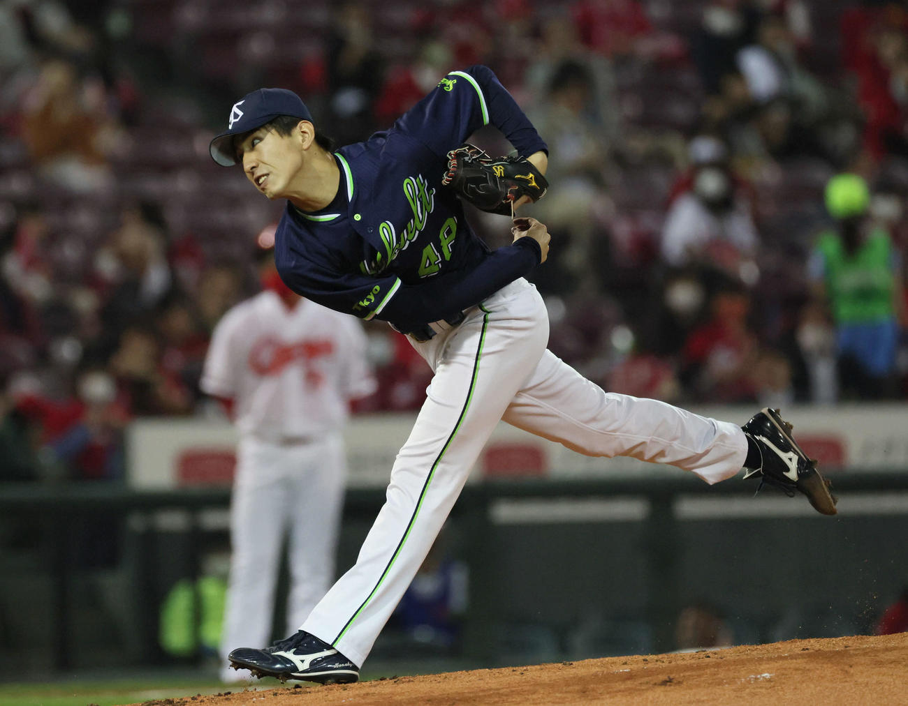 広島対ヤクルト　ヤクルト先発の金久保（撮影・加藤孝規）