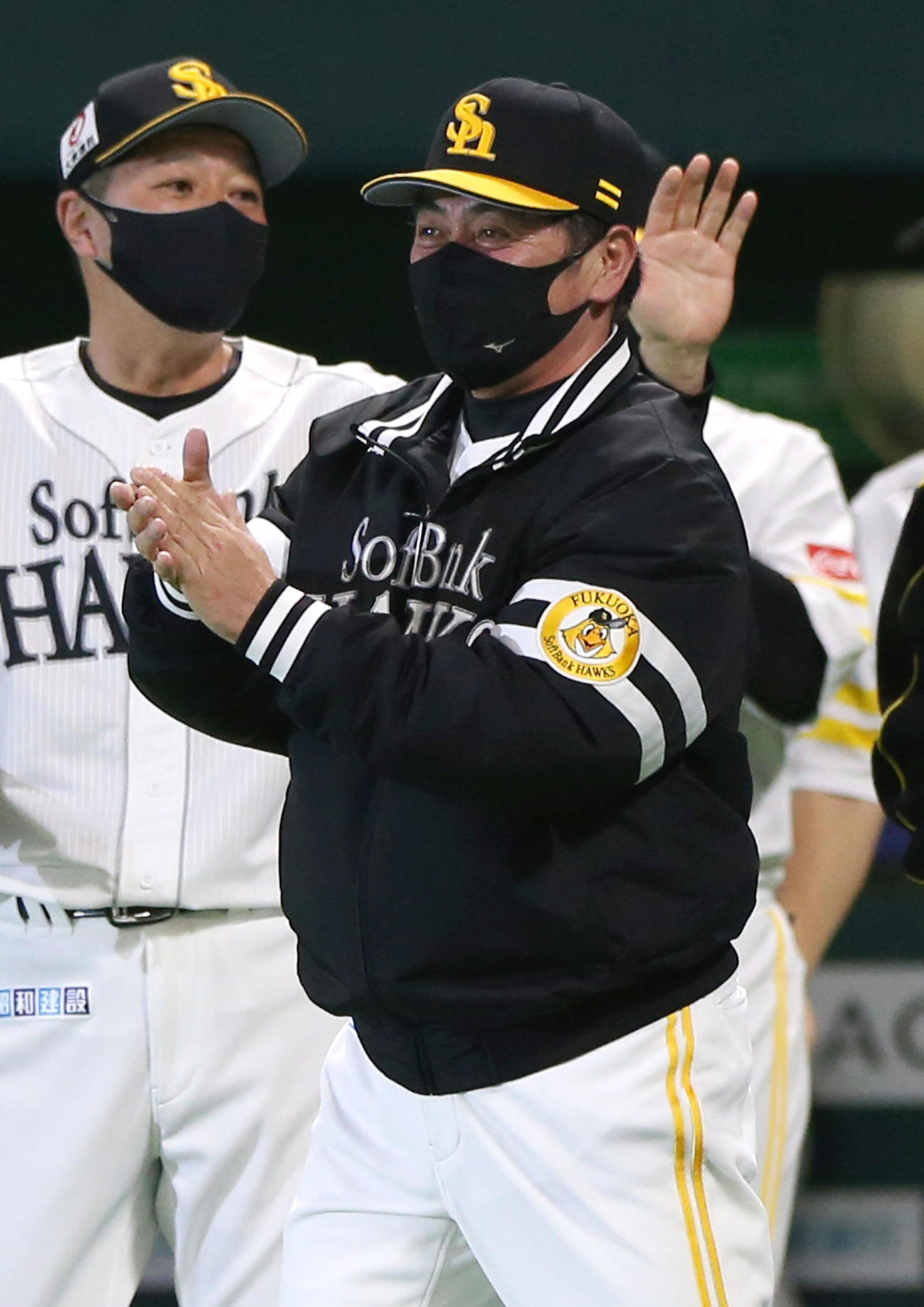 ソフトバンク対ロッテ　逆転サヨナラに喜ぶ工藤監督（撮影・上山淳一）